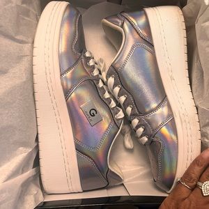 Gently used Iridescent  Guess sneakers